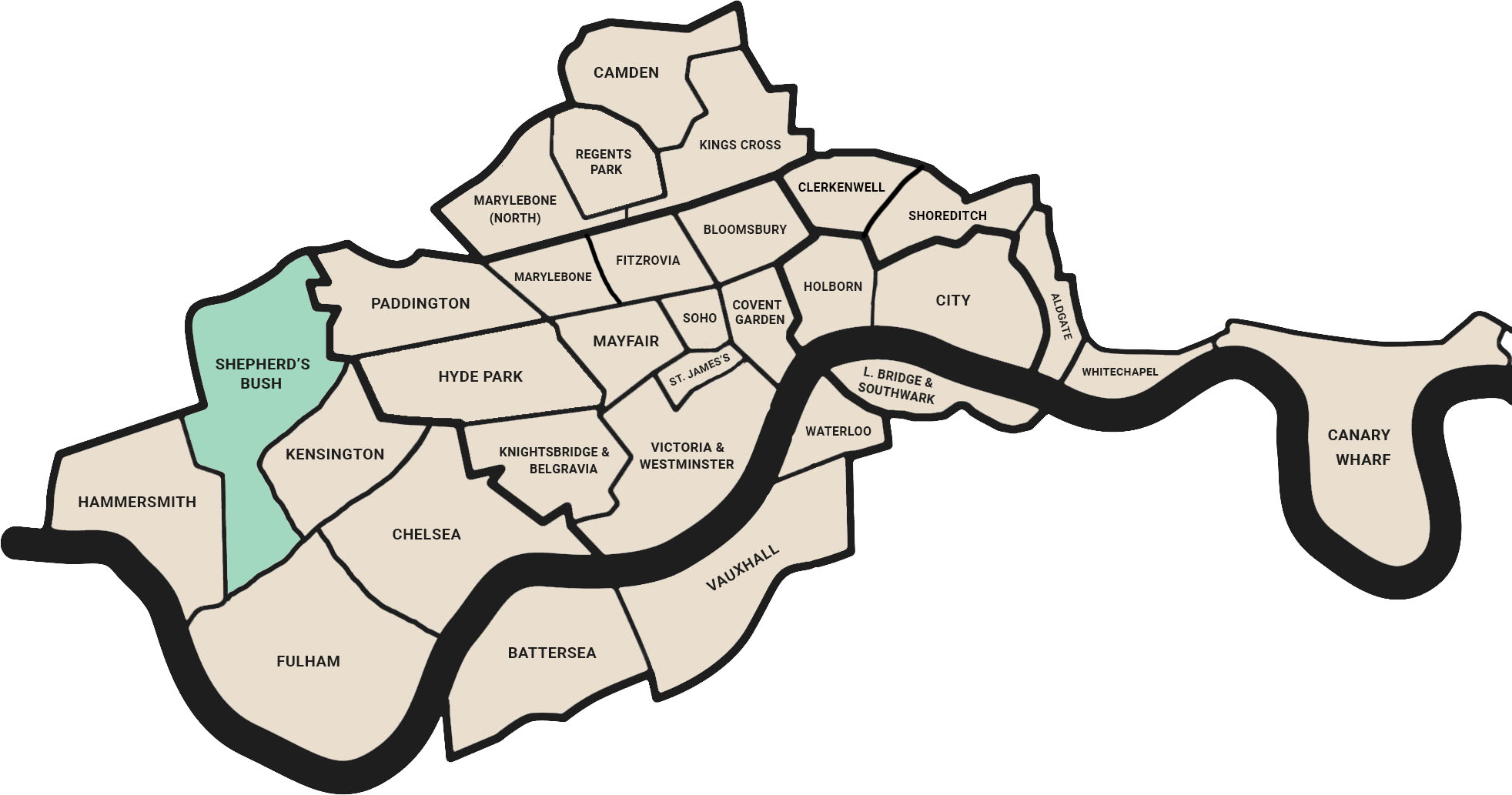 Flux HQ - London Office Price Map